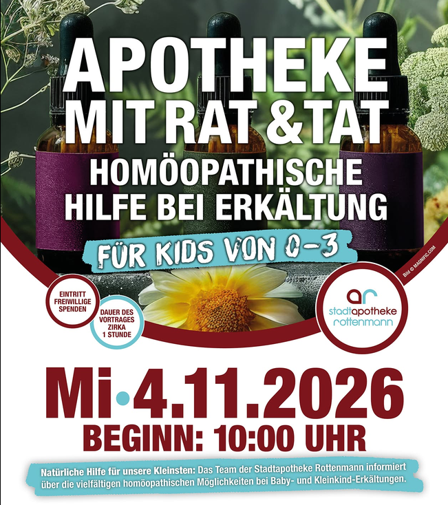 Symbolbild: Vortrag Apotheke mit Rat und Tat